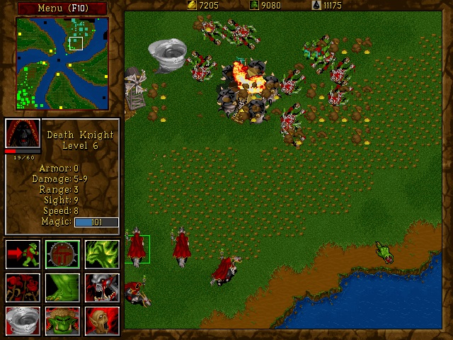 Captures d'écran de Warcraft II