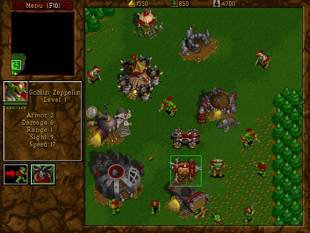 Captures d'écran de Warcraft II